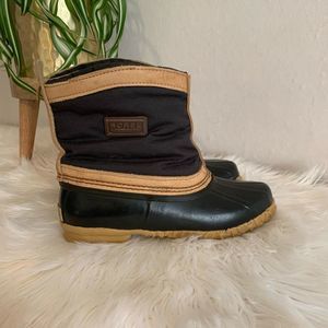 Sorel insulated black nylon ankle boot